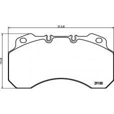 Placute frana Renault, MAN 29100